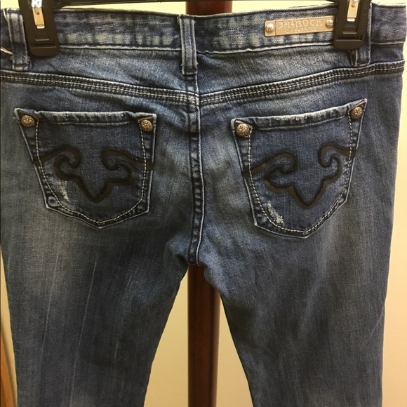 Express Rerock Jeans SZ 6 Boot cut distressed - Picture 8 of 8